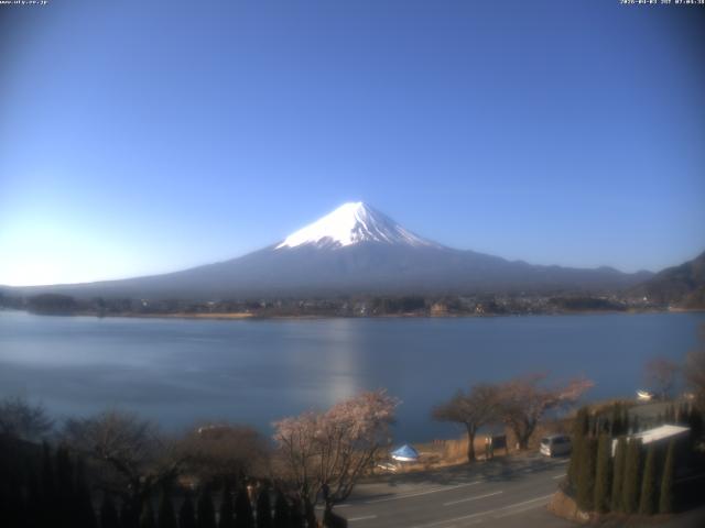 河口湖からの富士山