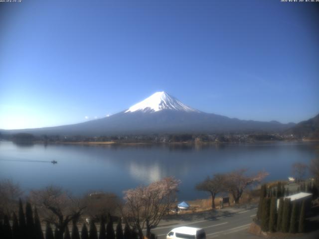 河口湖からの富士山