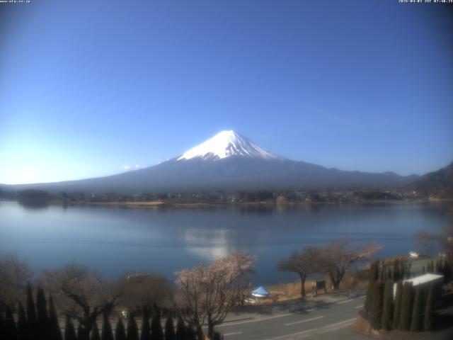 河口湖からの富士山