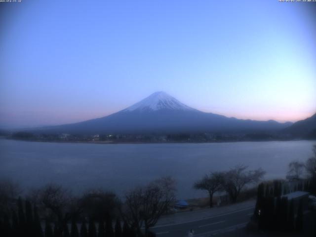 河口湖からの富士山
