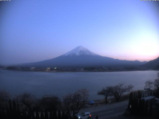 河口湖からの富士山