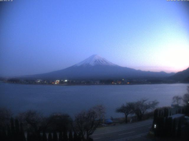 河口湖からの富士山