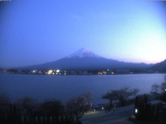 河口湖からの富士山