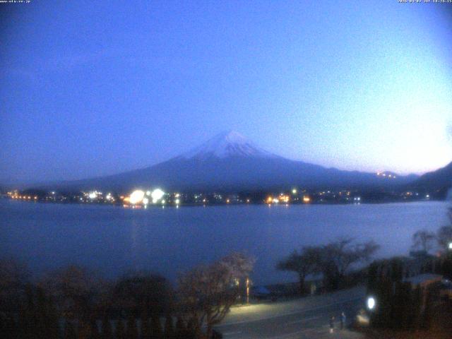 河口湖からの富士山