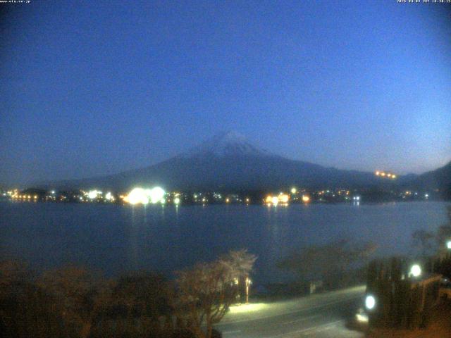 河口湖からの富士山