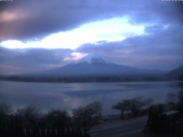 河口湖からの富士山