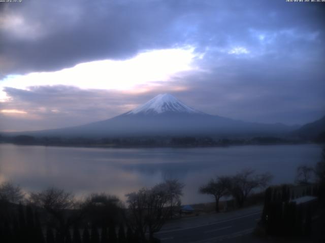 河口湖からの富士山
