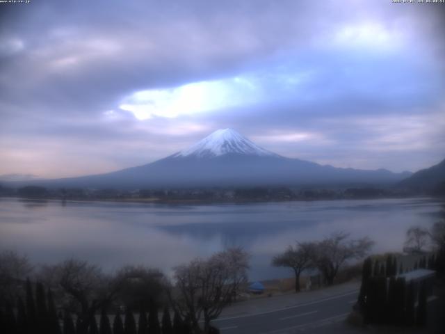 河口湖からの富士山