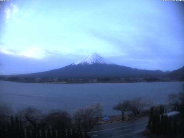 河口湖からの富士山