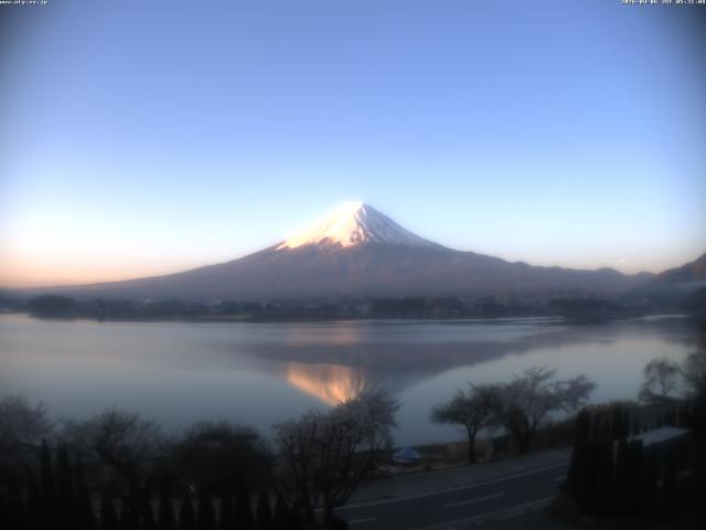 河口湖からの富士山
