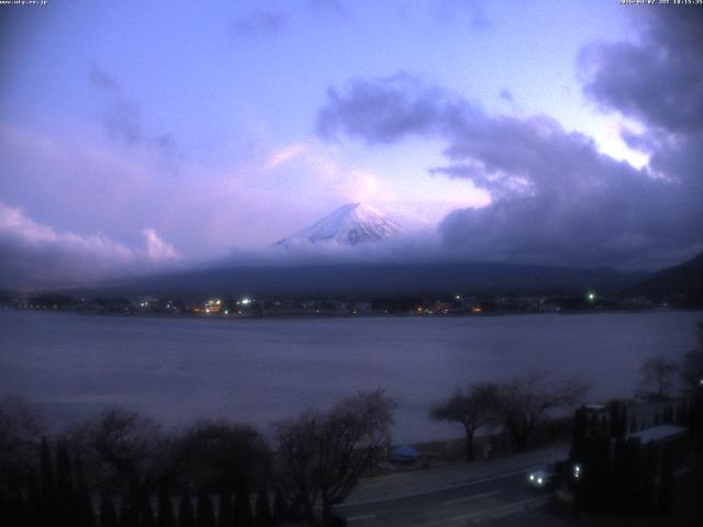 河口湖からの富士山