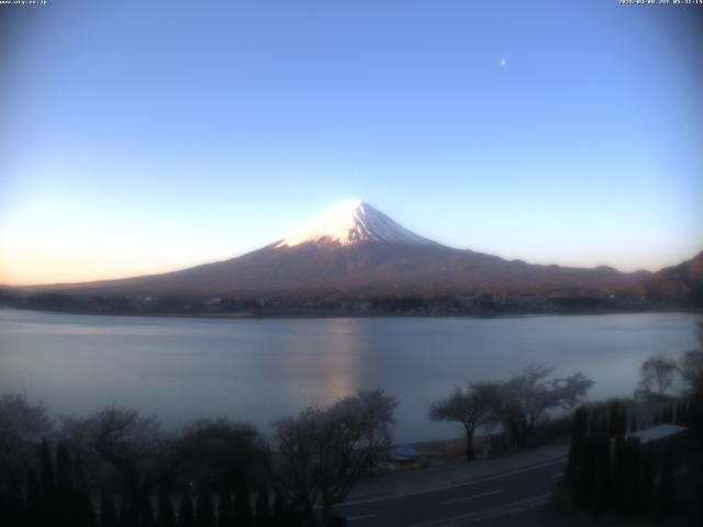 河口湖からの富士山