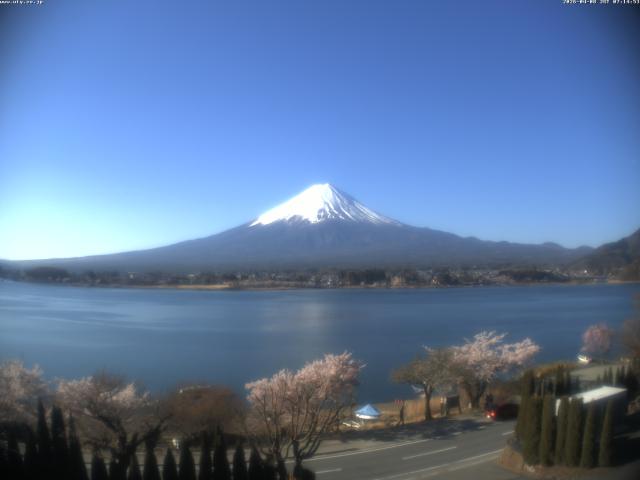 河口湖からの富士山
