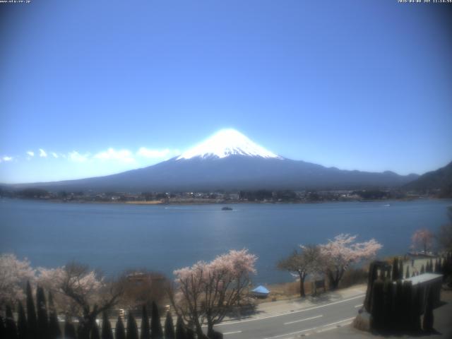 河口湖からの富士山
