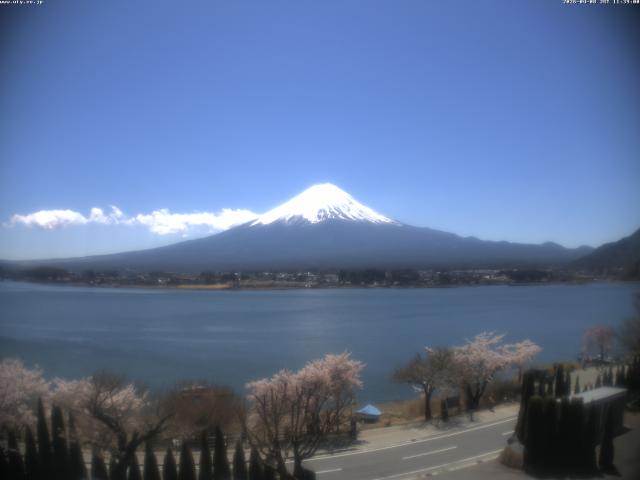 河口湖からの富士山