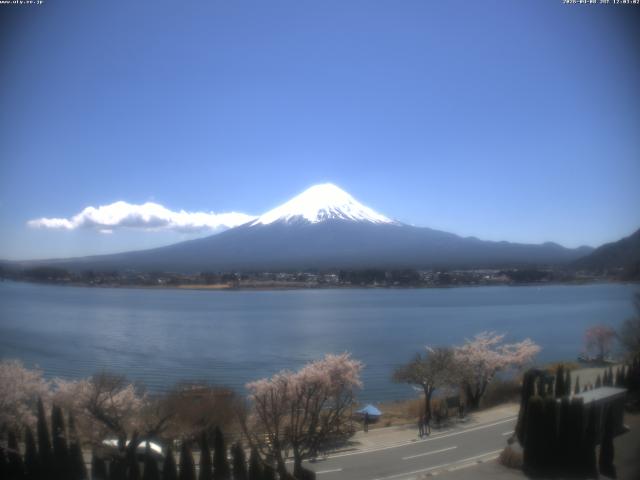 河口湖からの富士山