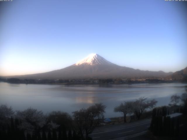 河口湖からの富士山