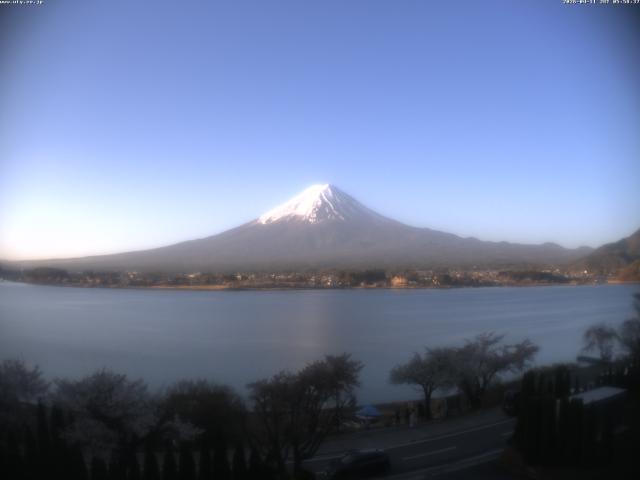 河口湖からの富士山