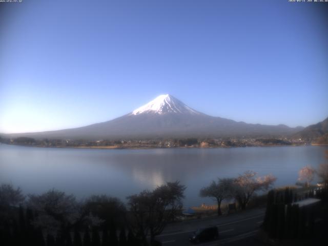 河口湖からの富士山