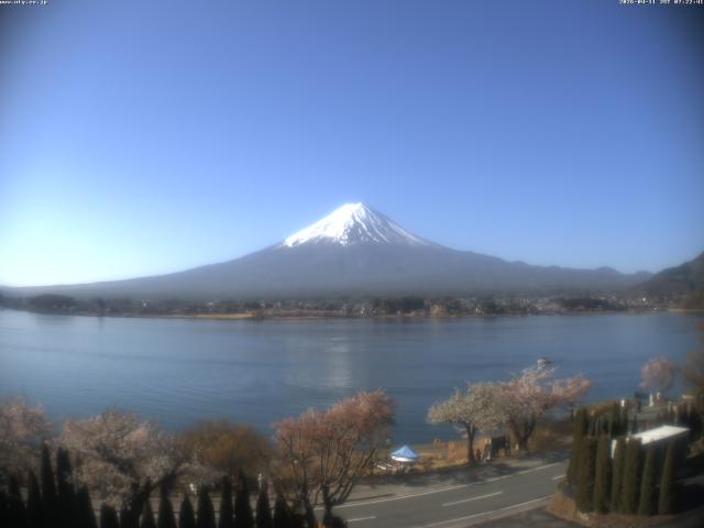 河口湖からの富士山