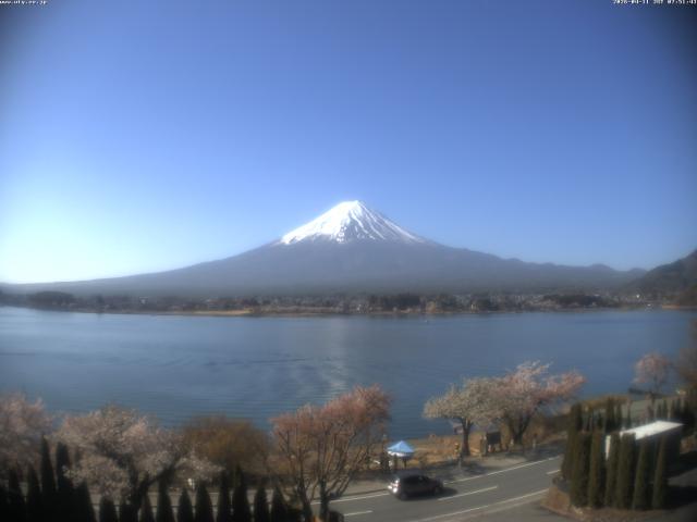 河口湖からの富士山