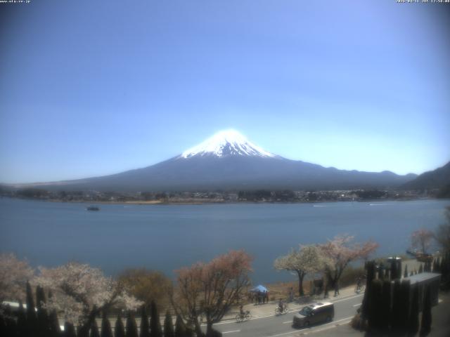 河口湖からの富士山
