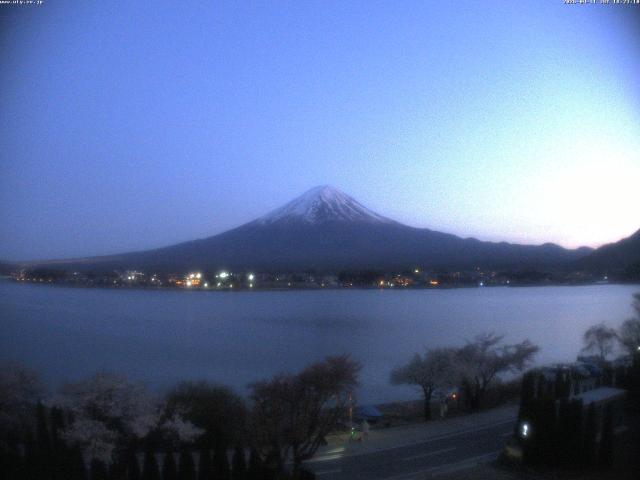 河口湖からの富士山