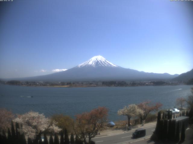 河口湖からの富士山