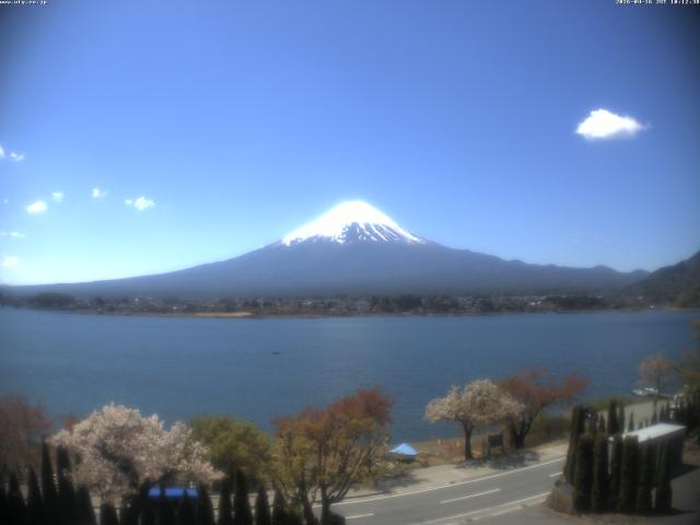 河口湖からの富士山
