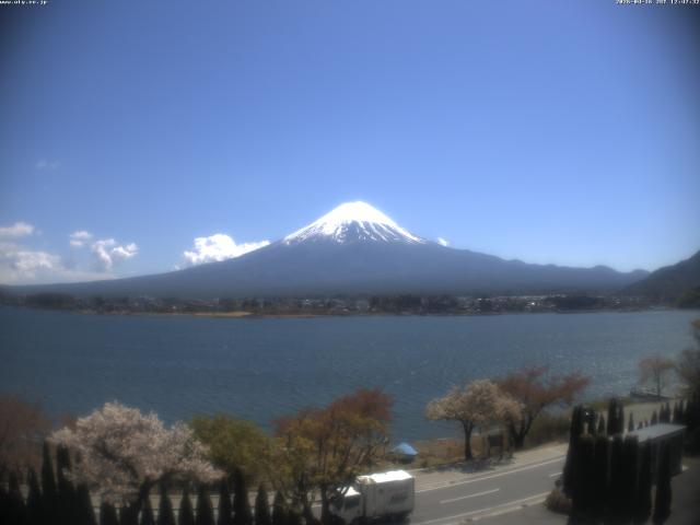 河口湖からの富士山
