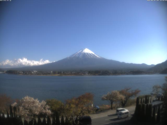 河口湖からの富士山