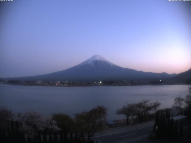 河口湖からの富士山