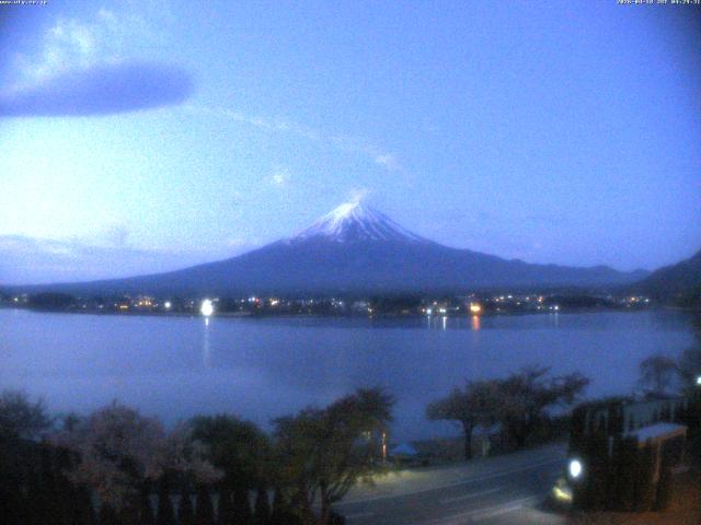 河口湖からの富士山