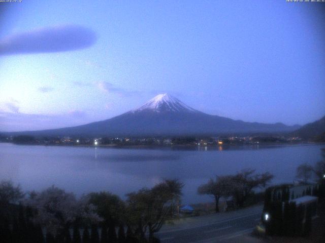 河口湖からの富士山