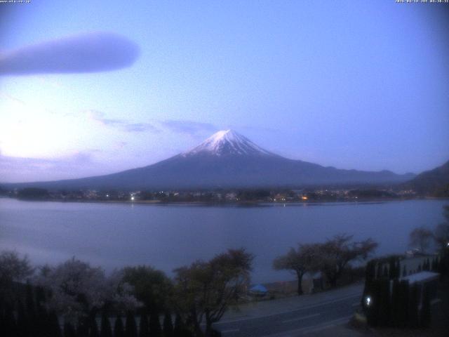 河口湖からの富士山