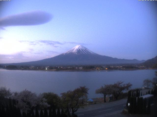 河口湖からの富士山