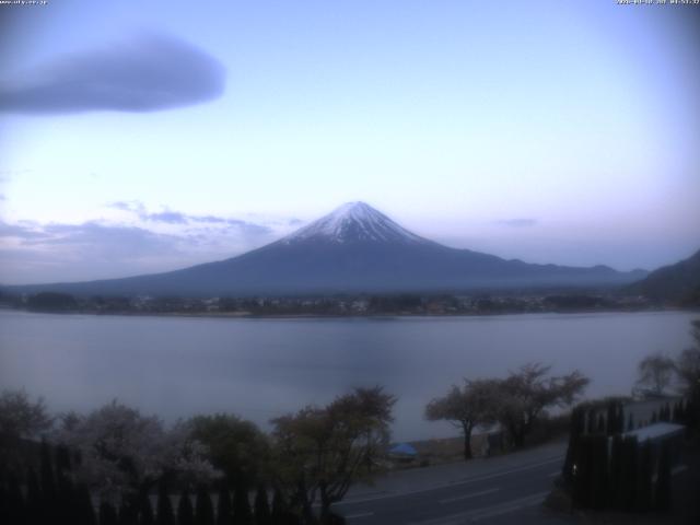 河口湖からの富士山