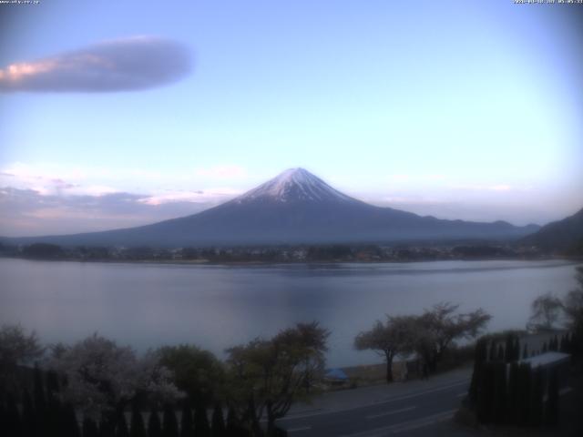 河口湖からの富士山