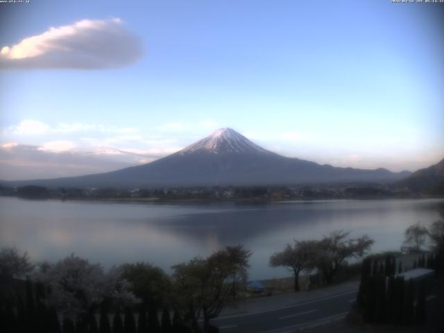 河口湖からの富士山