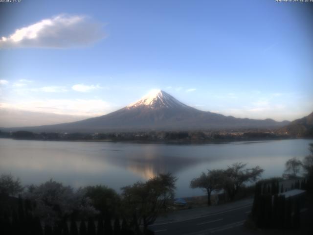 河口湖からの富士山