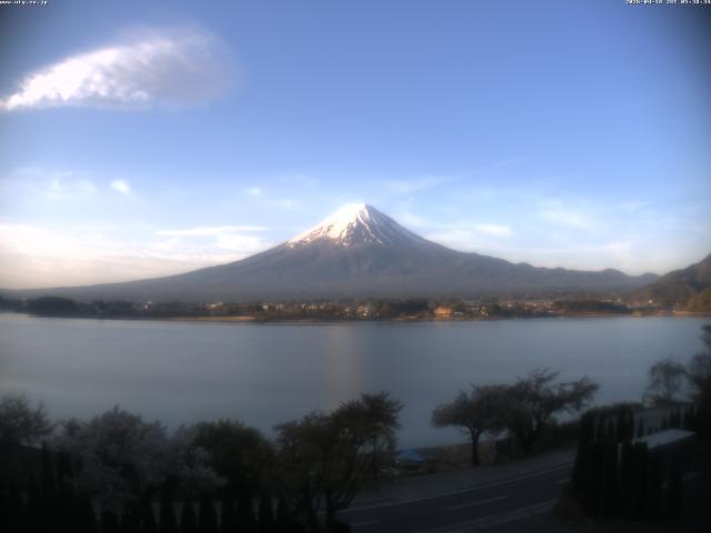 河口湖からの富士山
