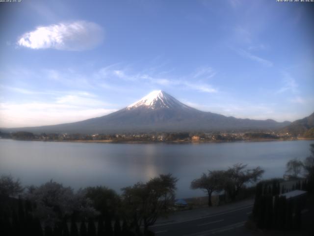 河口湖からの富士山