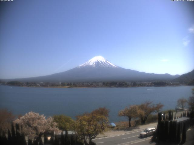 河口湖からの富士山