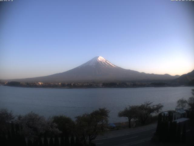 河口湖からの富士山
