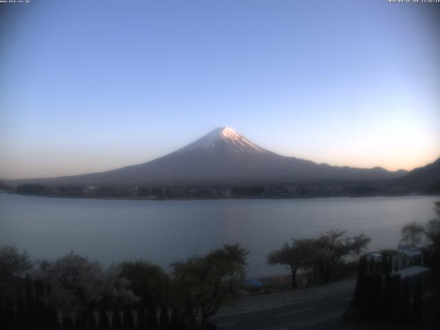 河口湖からの富士山