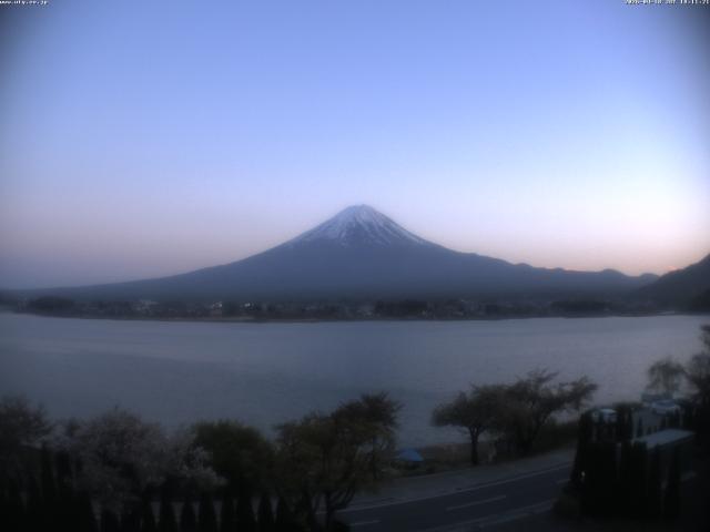 河口湖からの富士山