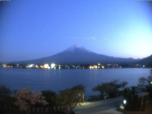河口湖からの富士山