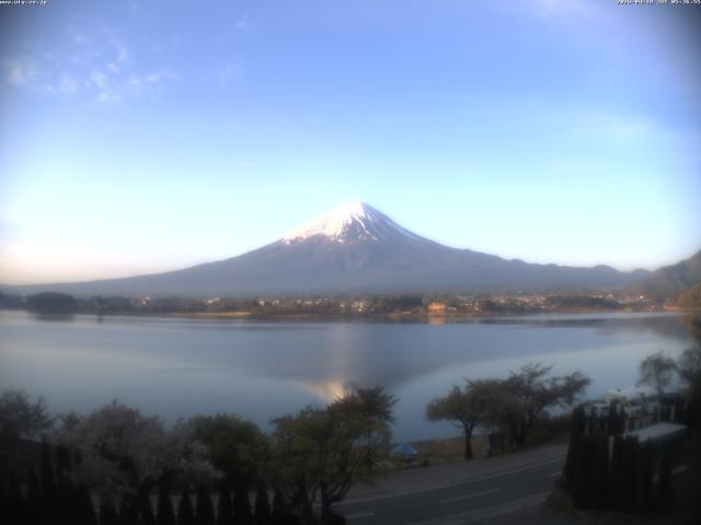 河口湖からの富士山