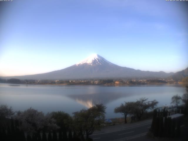 河口湖からの富士山