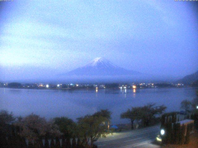 河口湖からの富士山